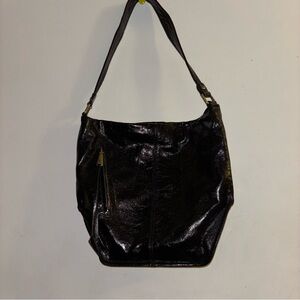 HOBO INTERNATIONAL The Original Meredith Black Leather Shoulder Bag